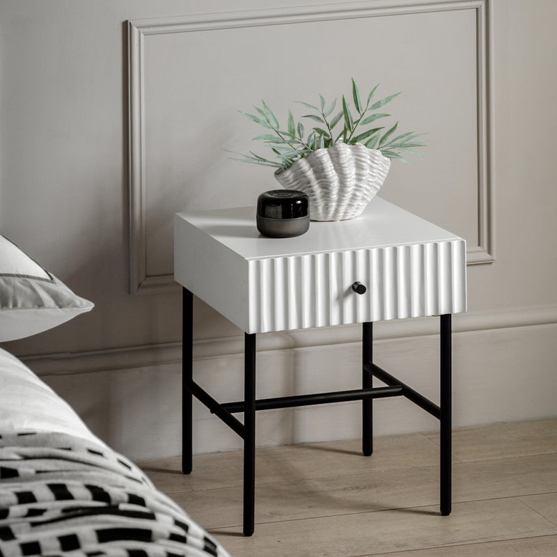 Colette Bedside Table White lifestyle