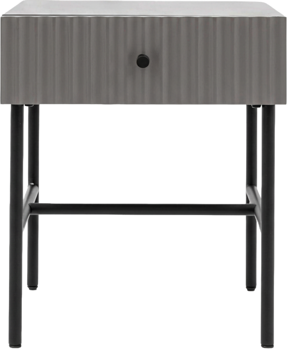 Colette Bedside Table Grey