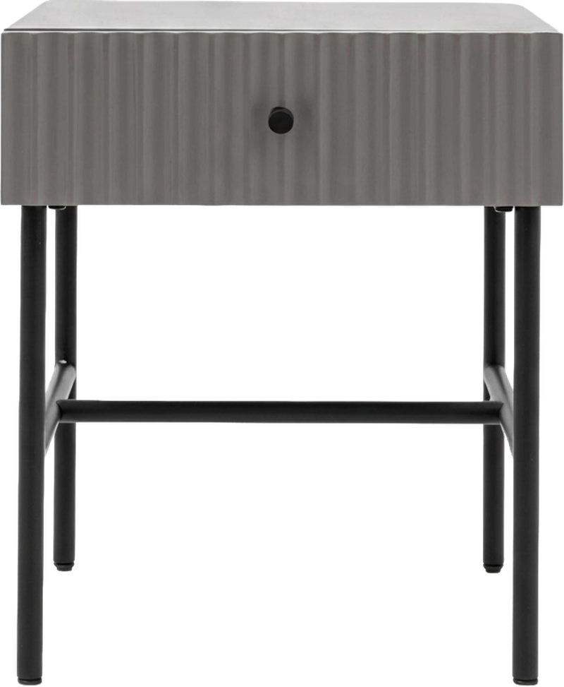 Colette Bedside Table Grey