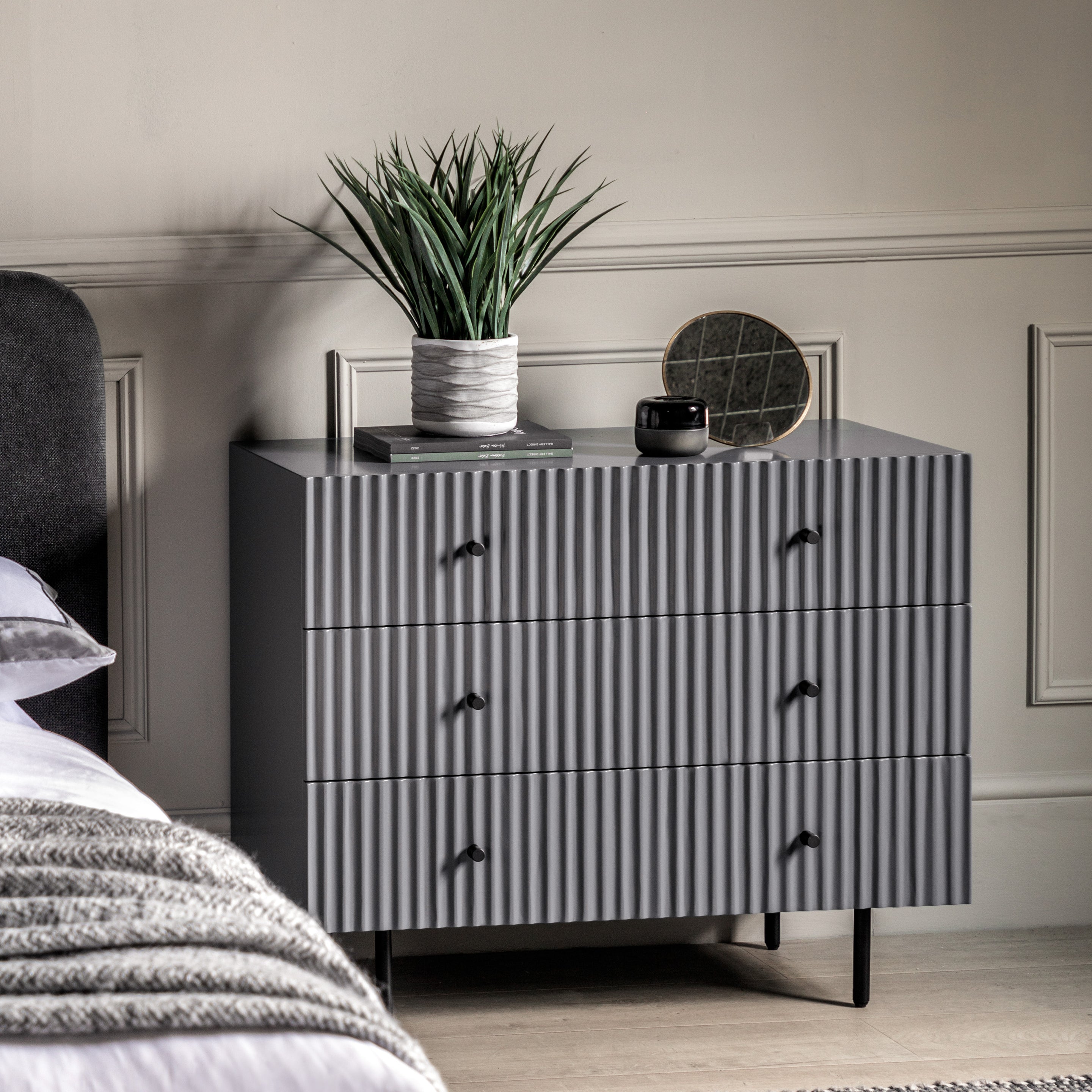 Colette Chest of Drawers Grey lifestyle