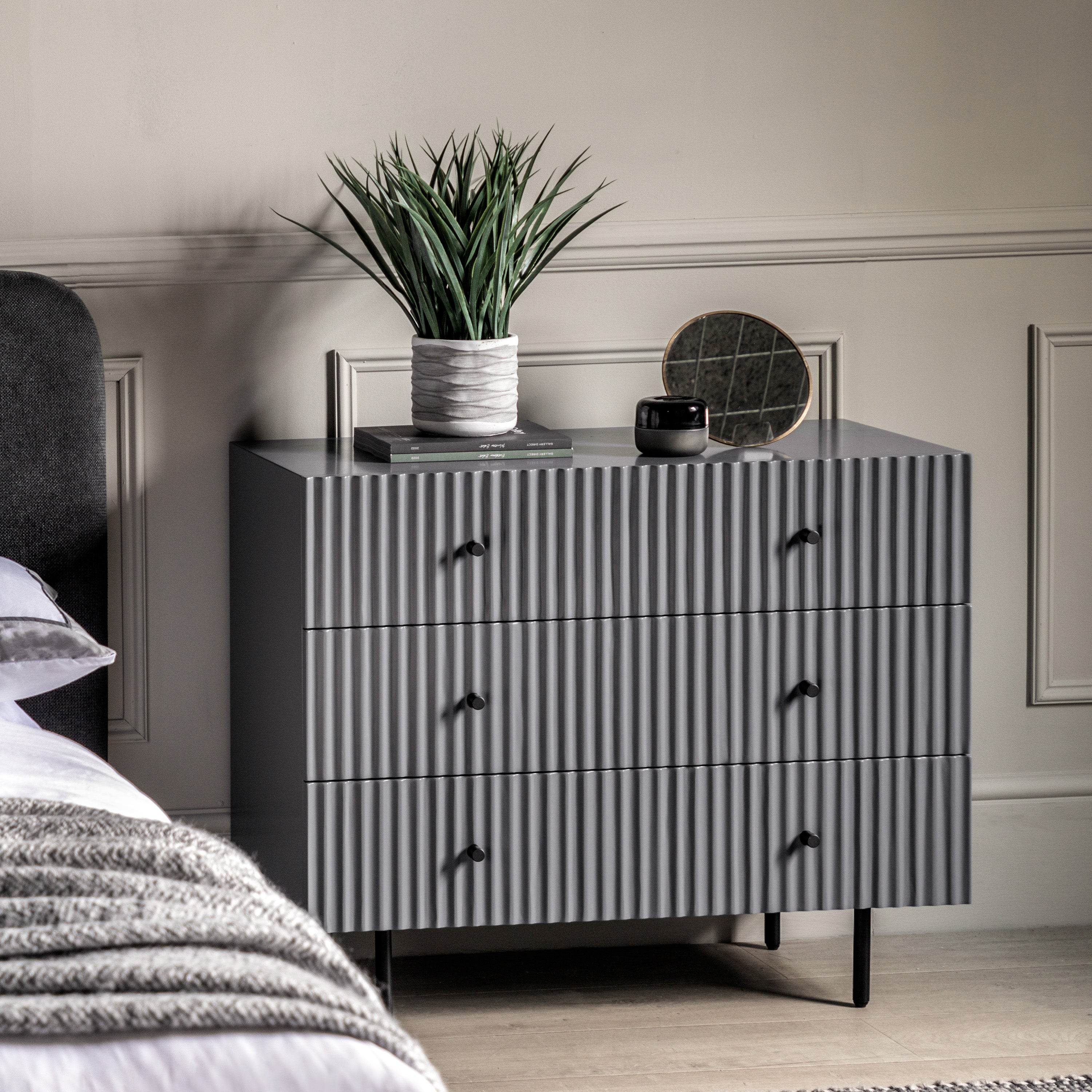 Colette Chest of Drawers Grey lifestyle