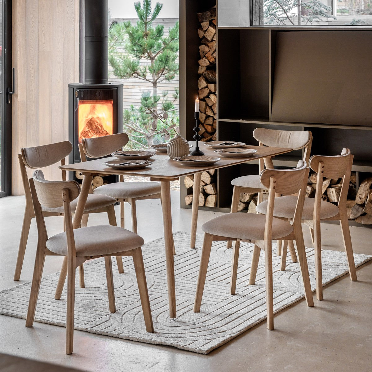 Tudor Dining Table Natural lifestyle