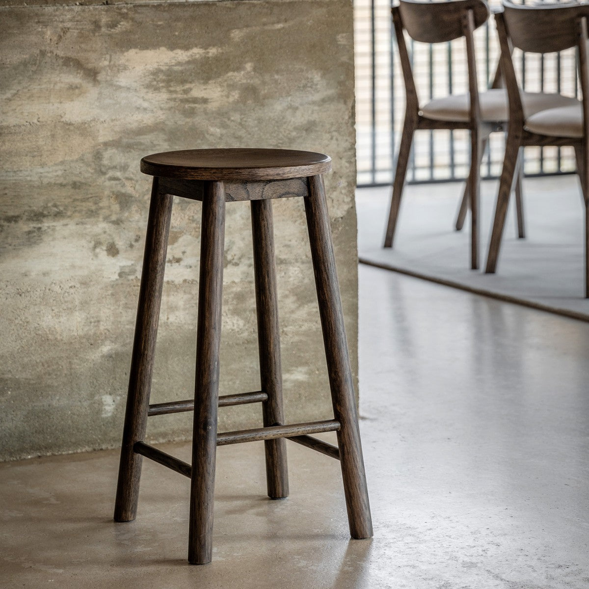 Tudor Stool Smoked lifestyle