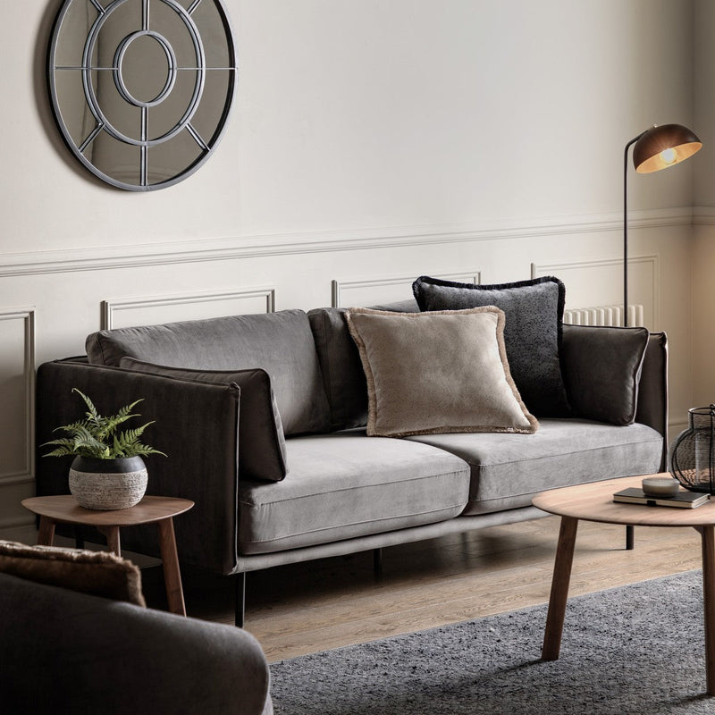 Fulham Sofa Truffle Velvet lifestyle