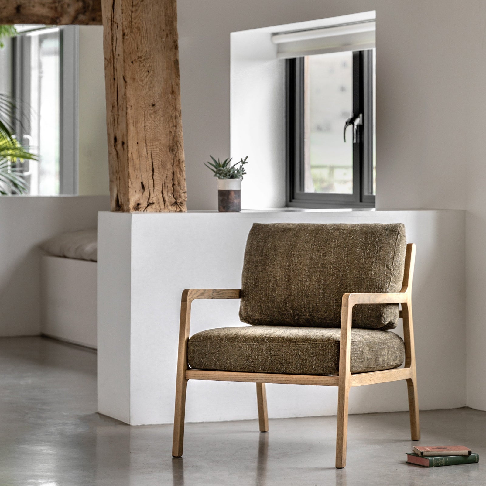 Olmo Armchair Moss Green lifestyle
