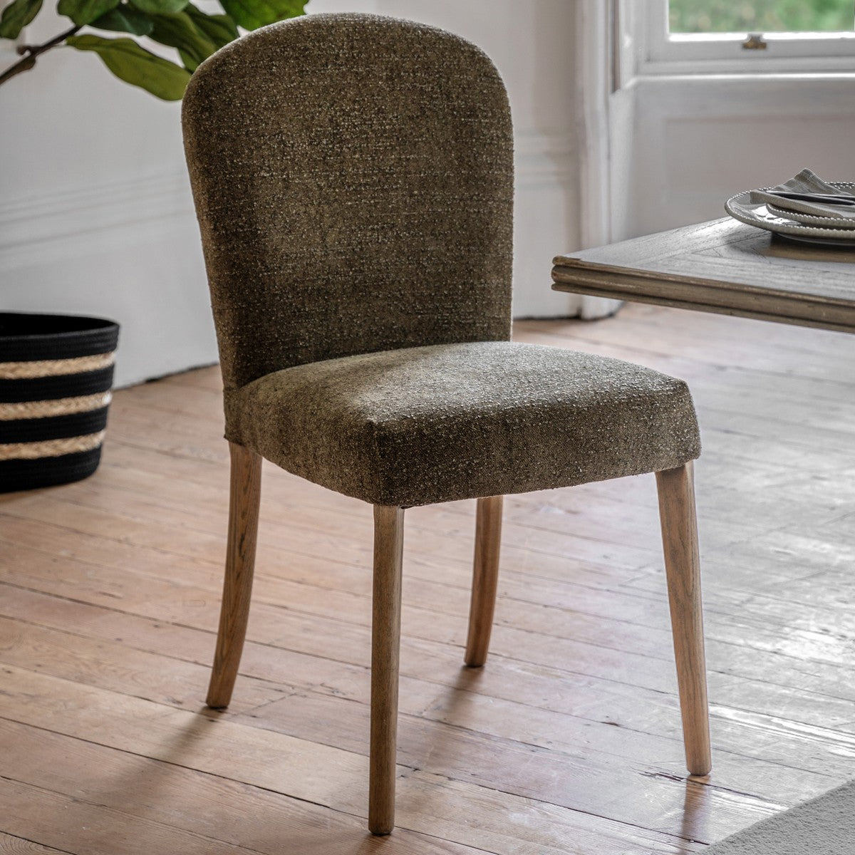 Archer Dining Chair Moss Green lifestyle