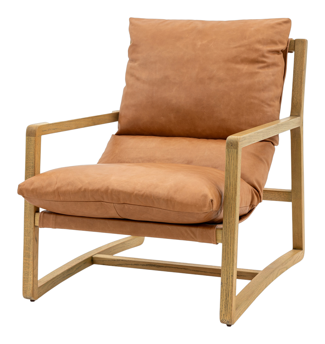 Helios Accent Chair Vintage Brown Leather