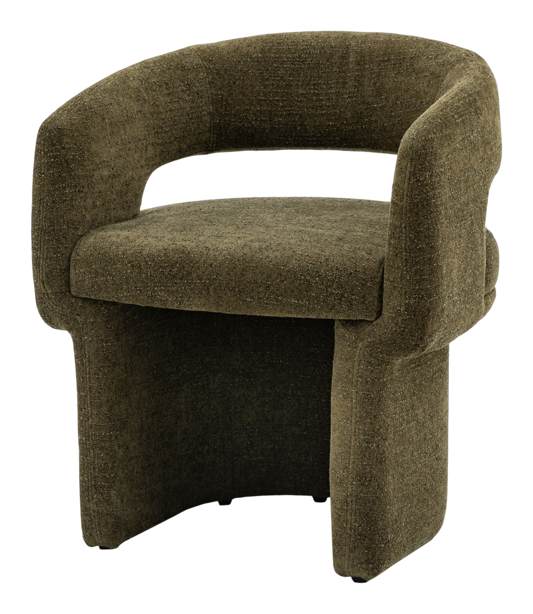 Joyce Dining Chair Green Boucle