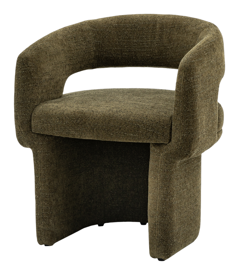 Joyce Dining Chair Green Boucle