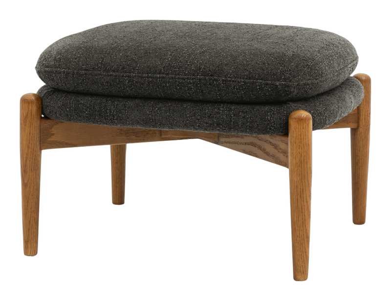 Apollo Footstool Charcoal Boucle