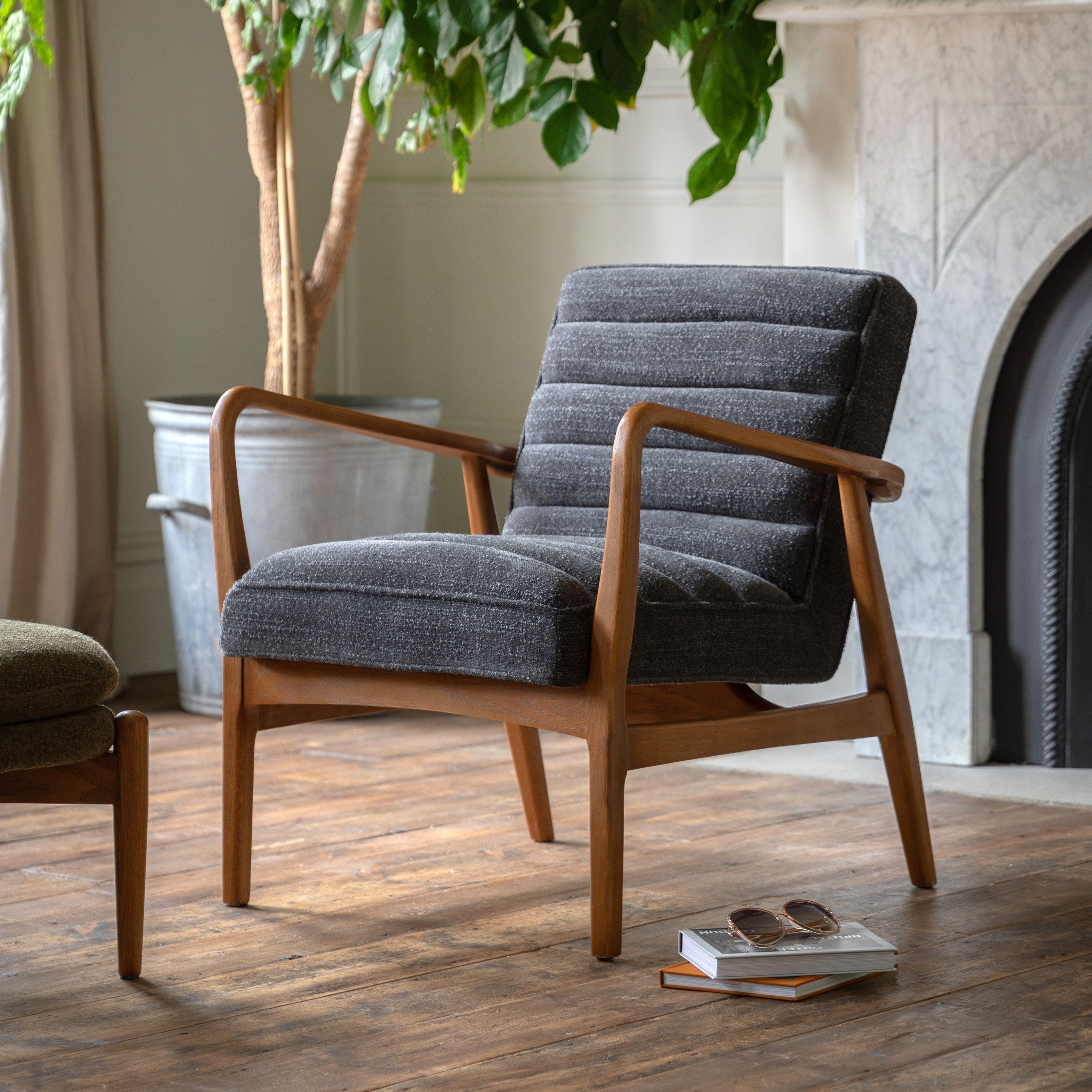 Kioto Armchair Charcoal lifestyle