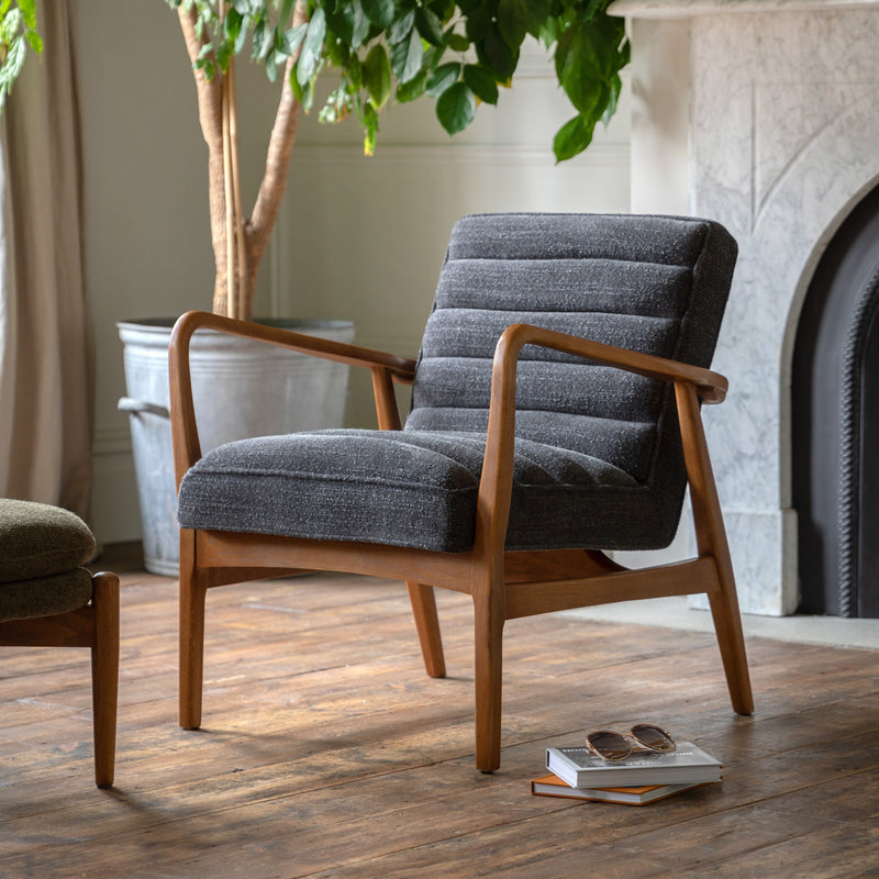 Kioto Armchair Charcoal lifestyle