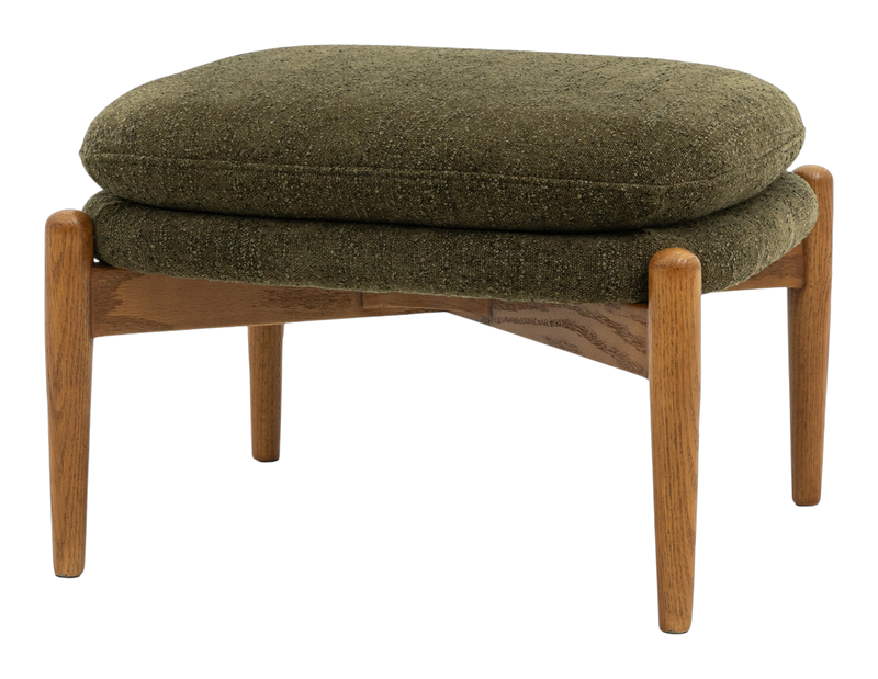 Apollo Footstool Green Boucle