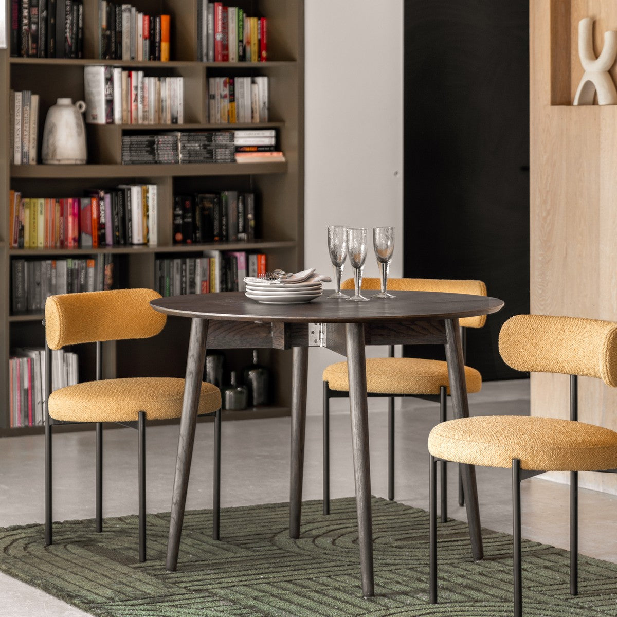 Tudor Dining Table (Folding) Smoked lifestyle