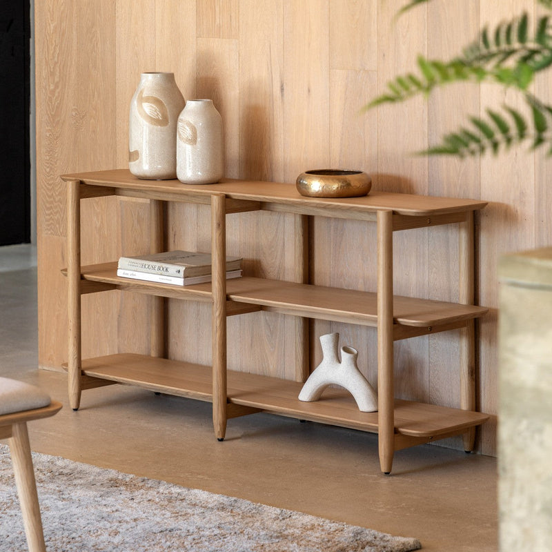 Tudor Display Unit (Wide) Natural lifestyle