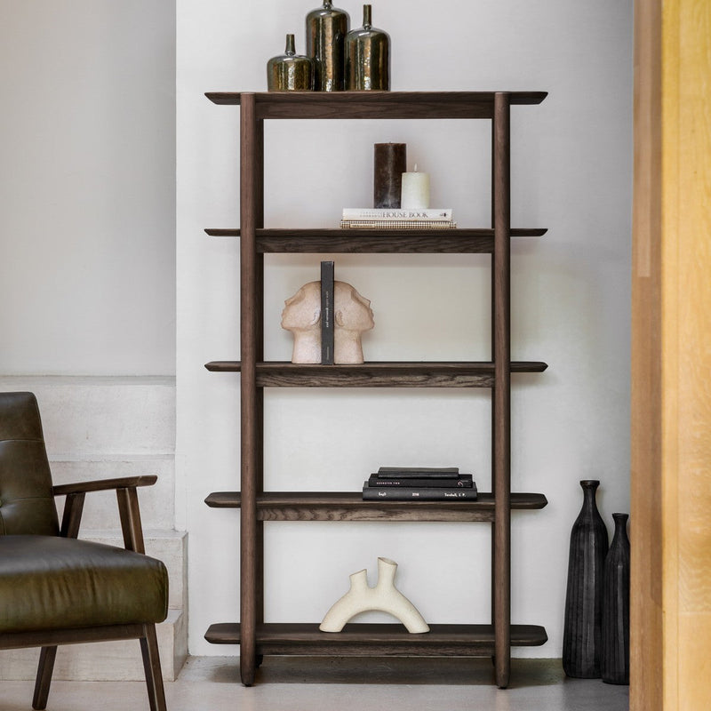 Tudor Display Unit (Tall) Smoked lifestyle