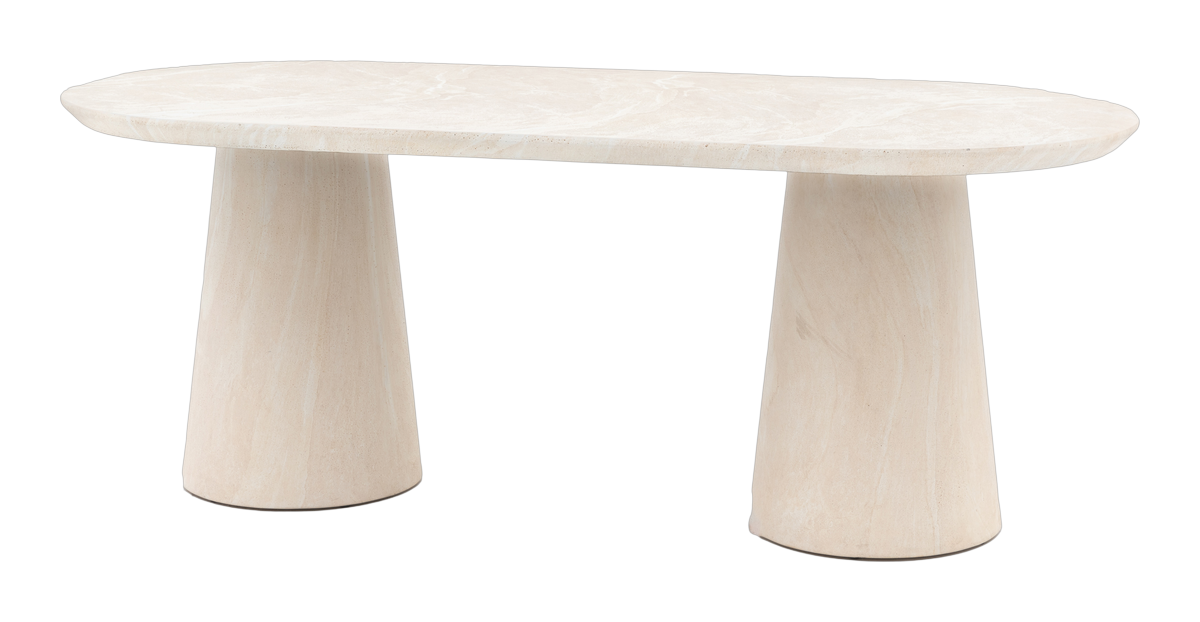 Dulwich Dining Table (Oval) Travertine