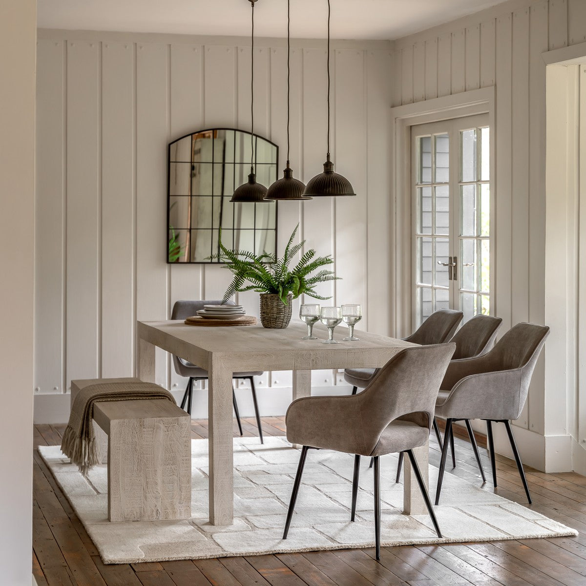Homestead Dining Table Whitewash lifestyle