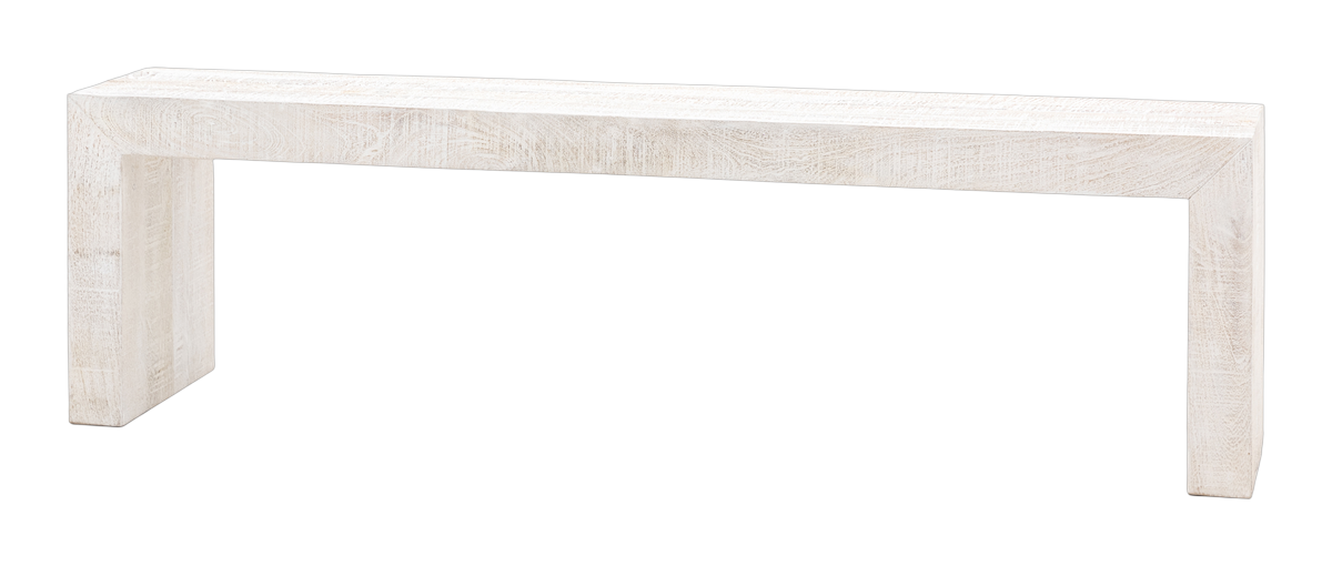 Homestead Bench Whitewash
