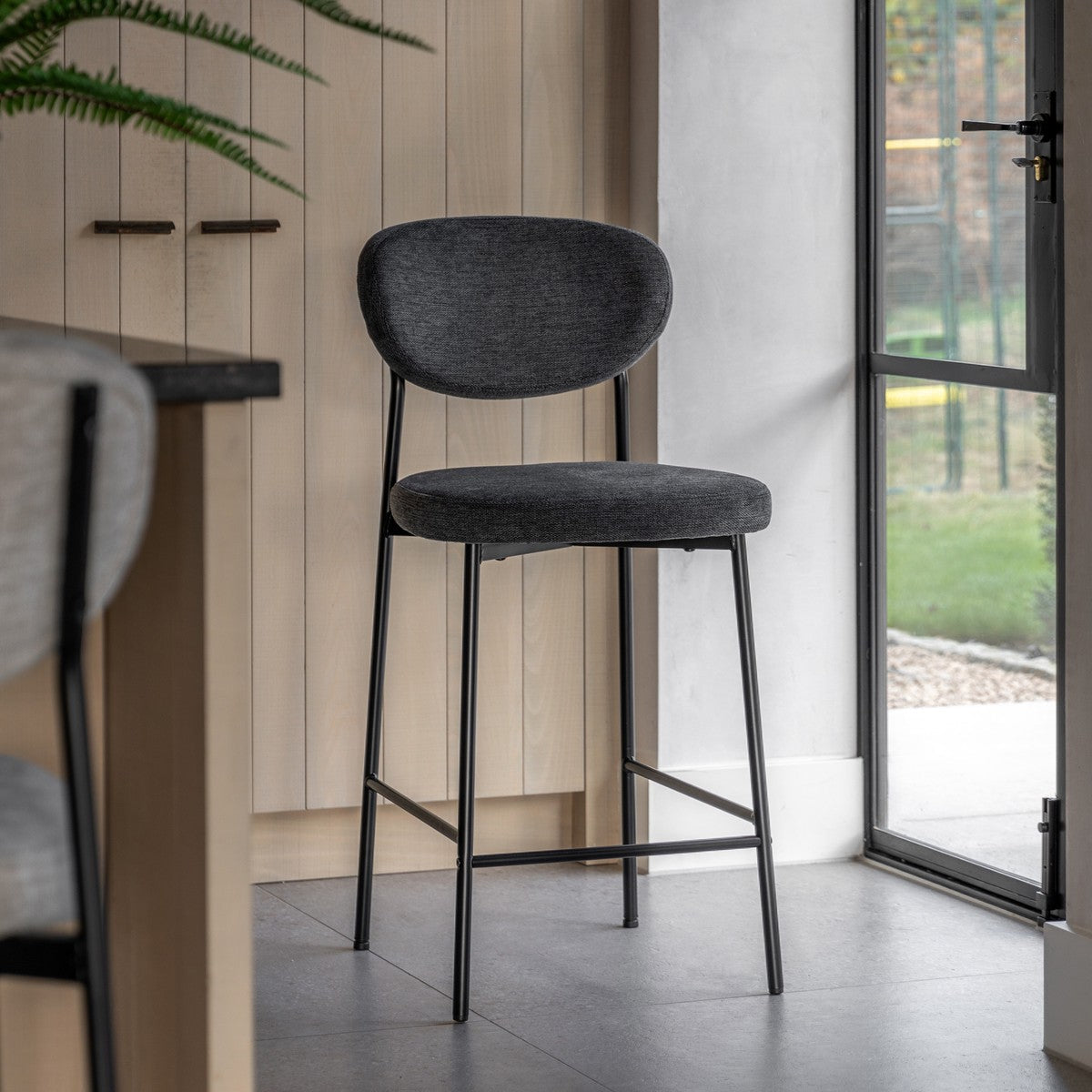Cezanne Stool Charcoal lifestyle