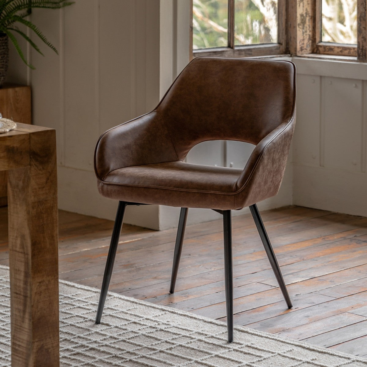 Yeats Dining Chair Brown lifestyle