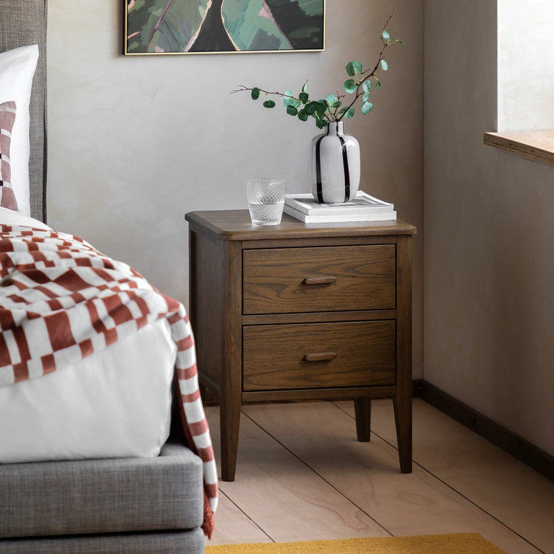 Canvas Table (Bedside) Walnut lifestyle