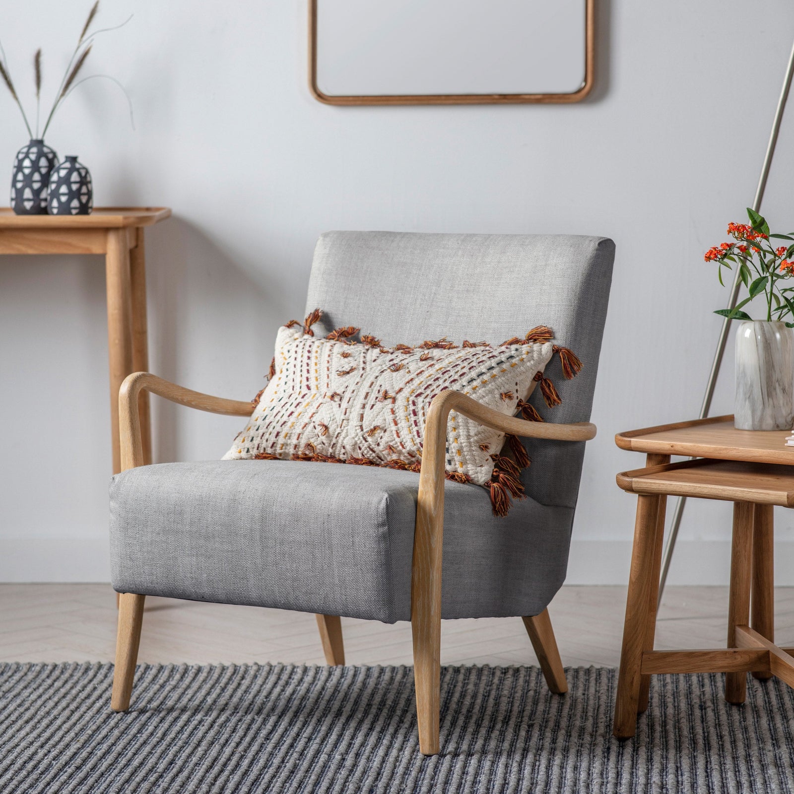 Huxley Armchair Charcoal lifestyle