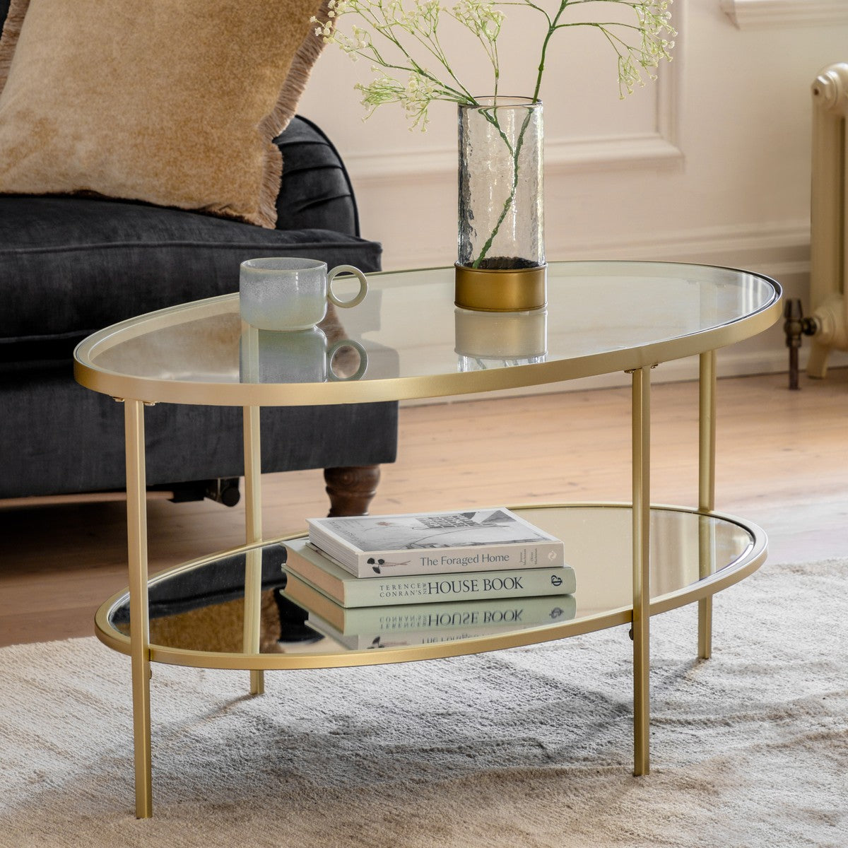 Coltrane Coffee Table Champagne lifestyle