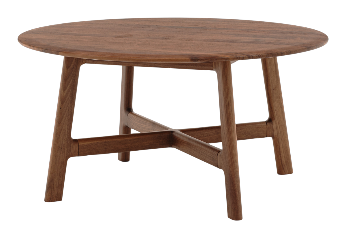 Picasso Round Coffee Table Walnut