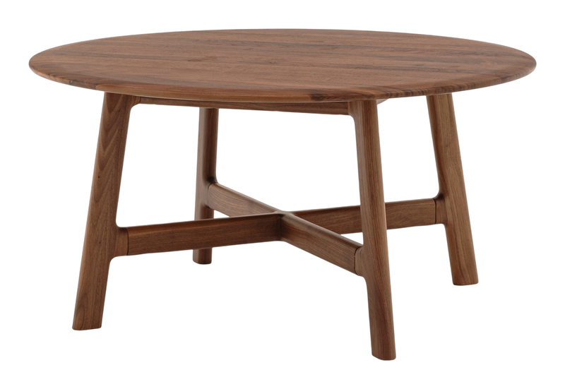 Picasso Round Coffee Table Walnut