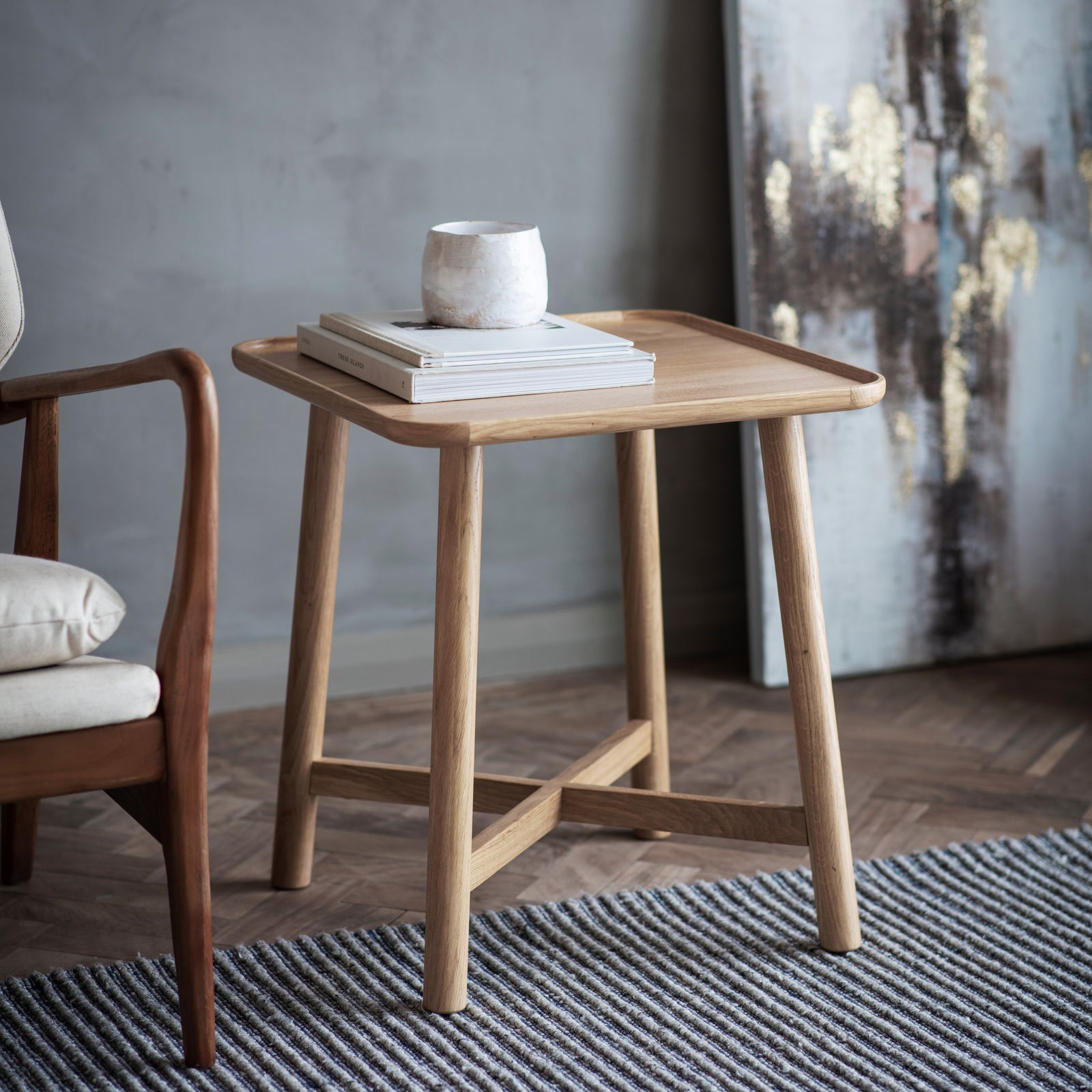 Morris Side Table Oak lifestyle