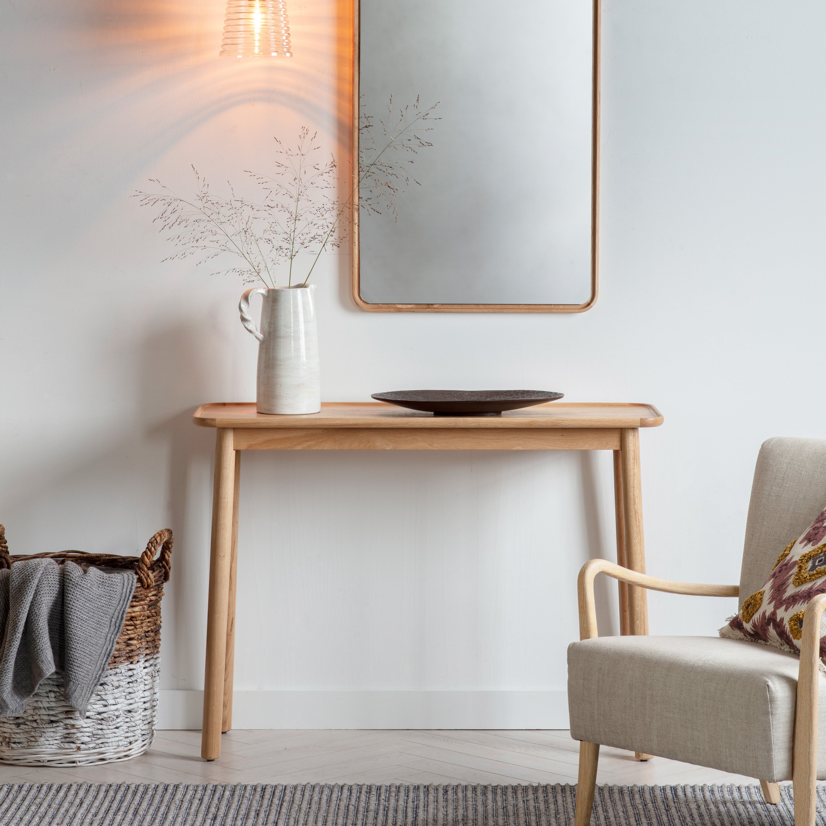 Morris Console Table Oak lifestyle