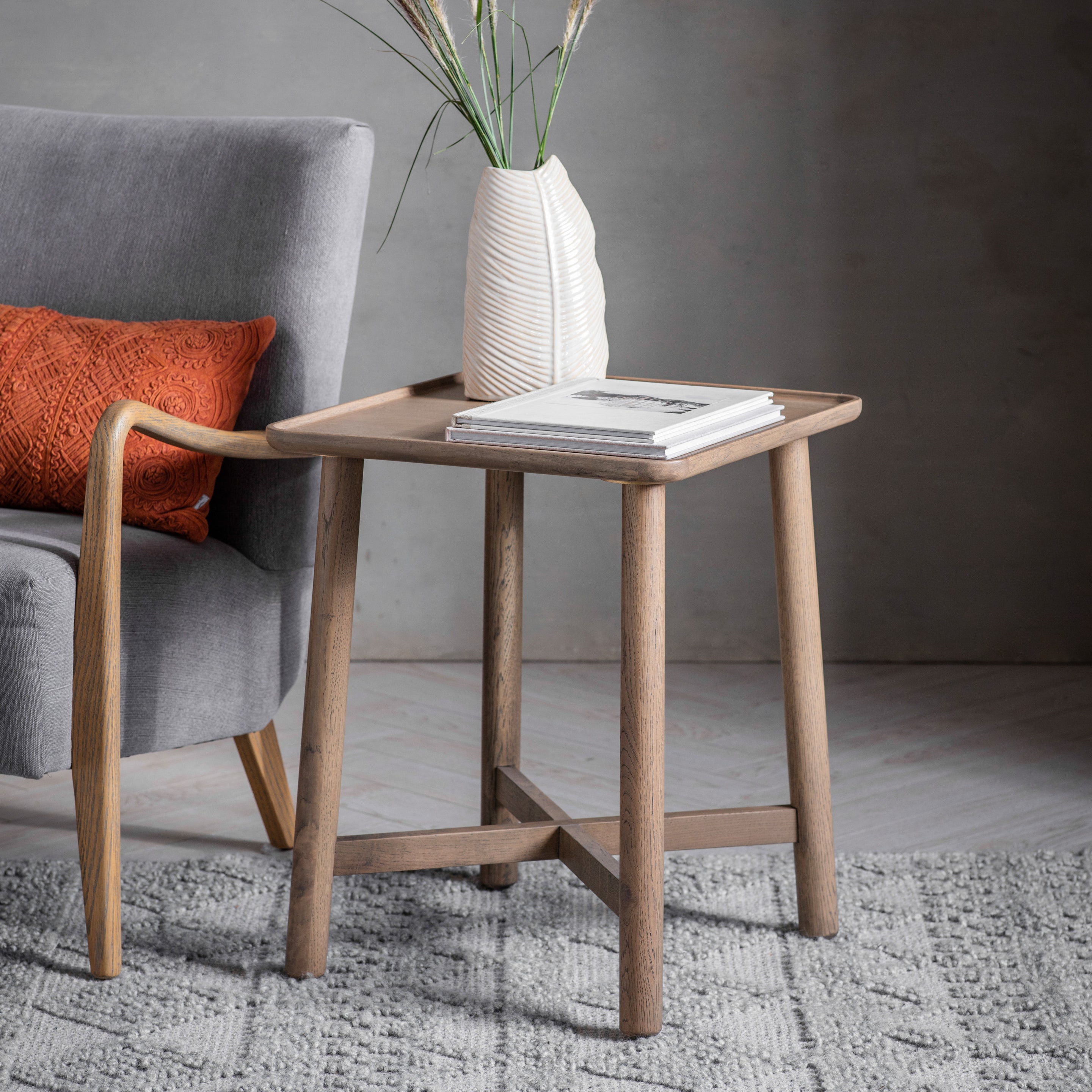 Morris Side Table Grey lifestyle