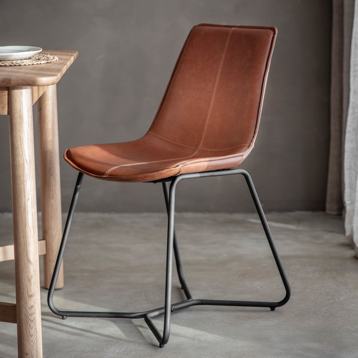 Edison Dining Chair Brown lifestyle