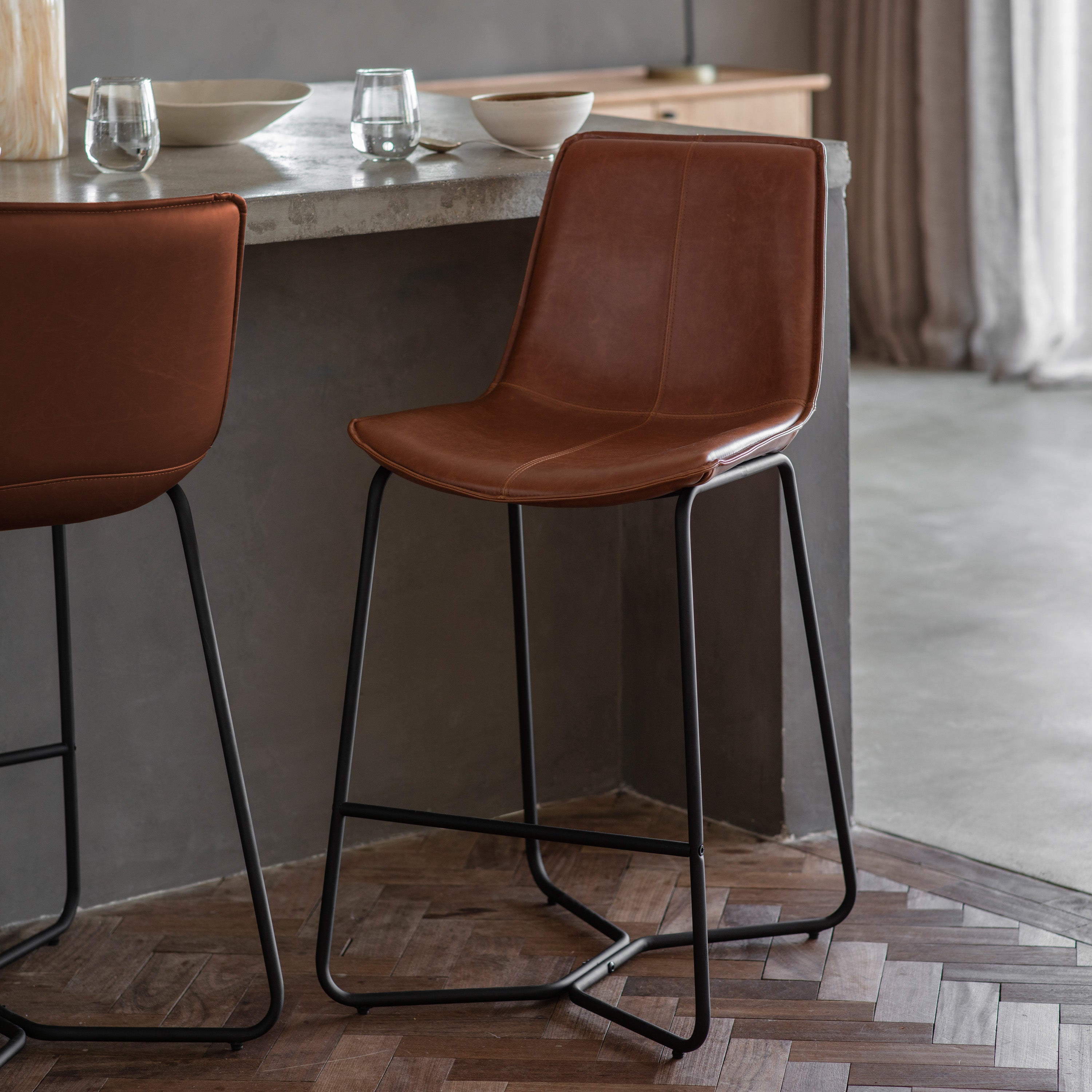 Edison Stool Brown lifestyle