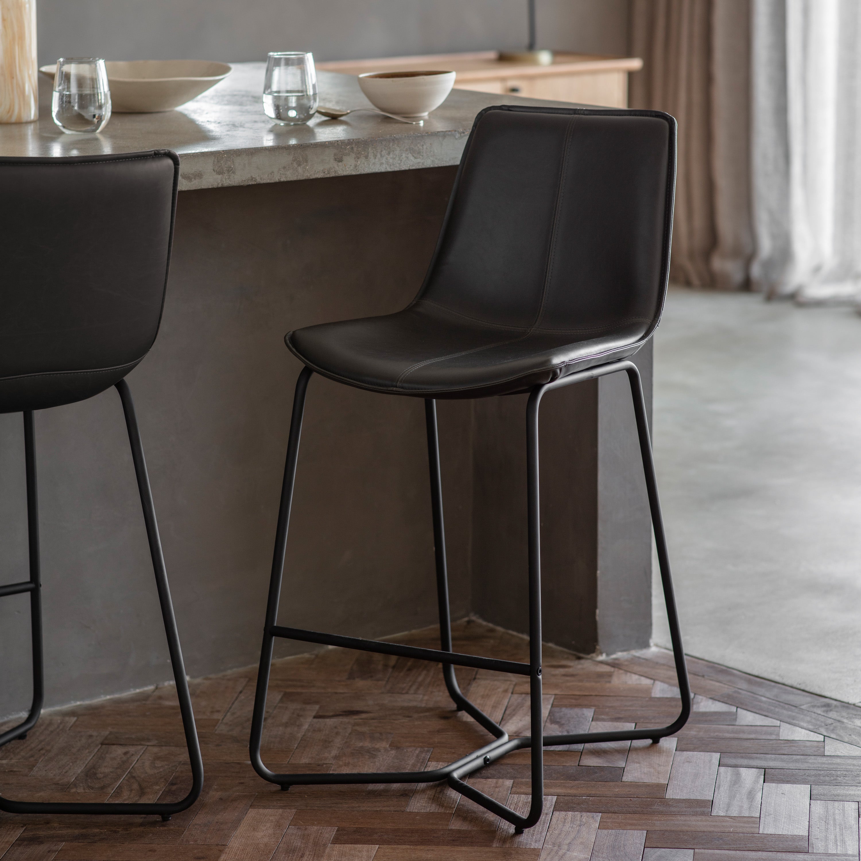 Edison Stool Charcoal lifestyle