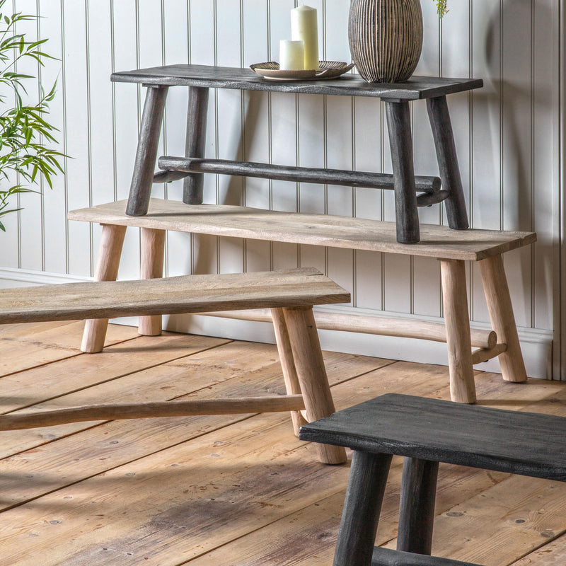 Prairie Bench Natural Rustic lifestyle