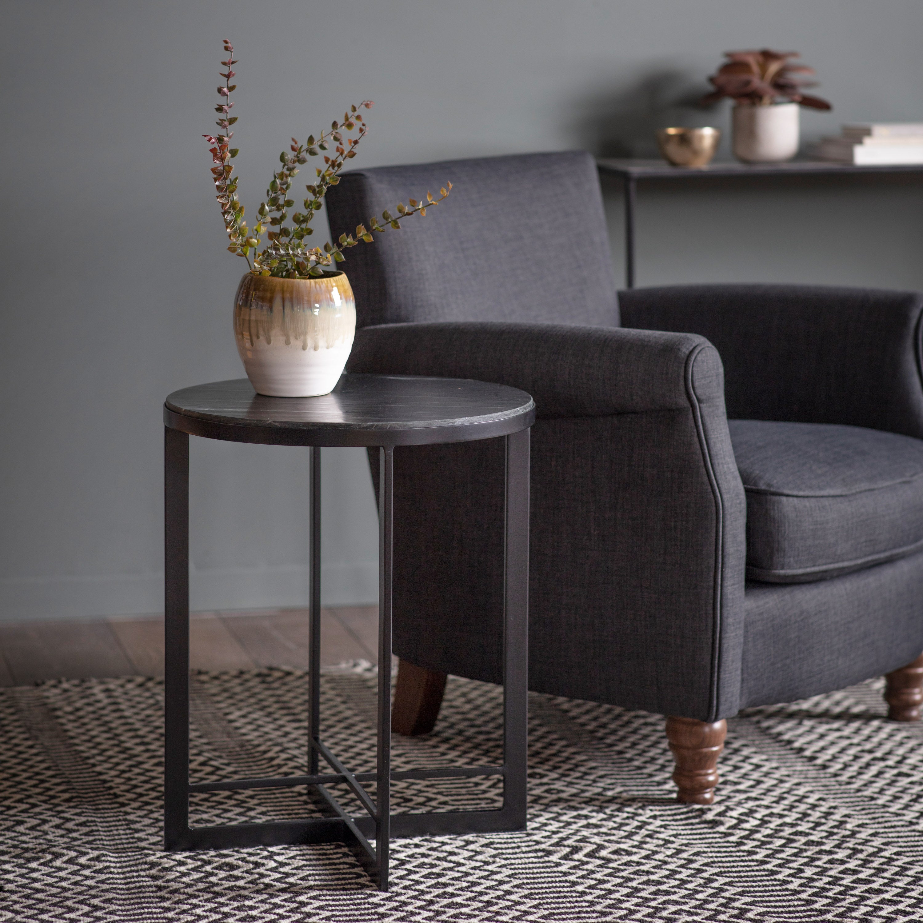 Orion Side Table Silver lifestyle