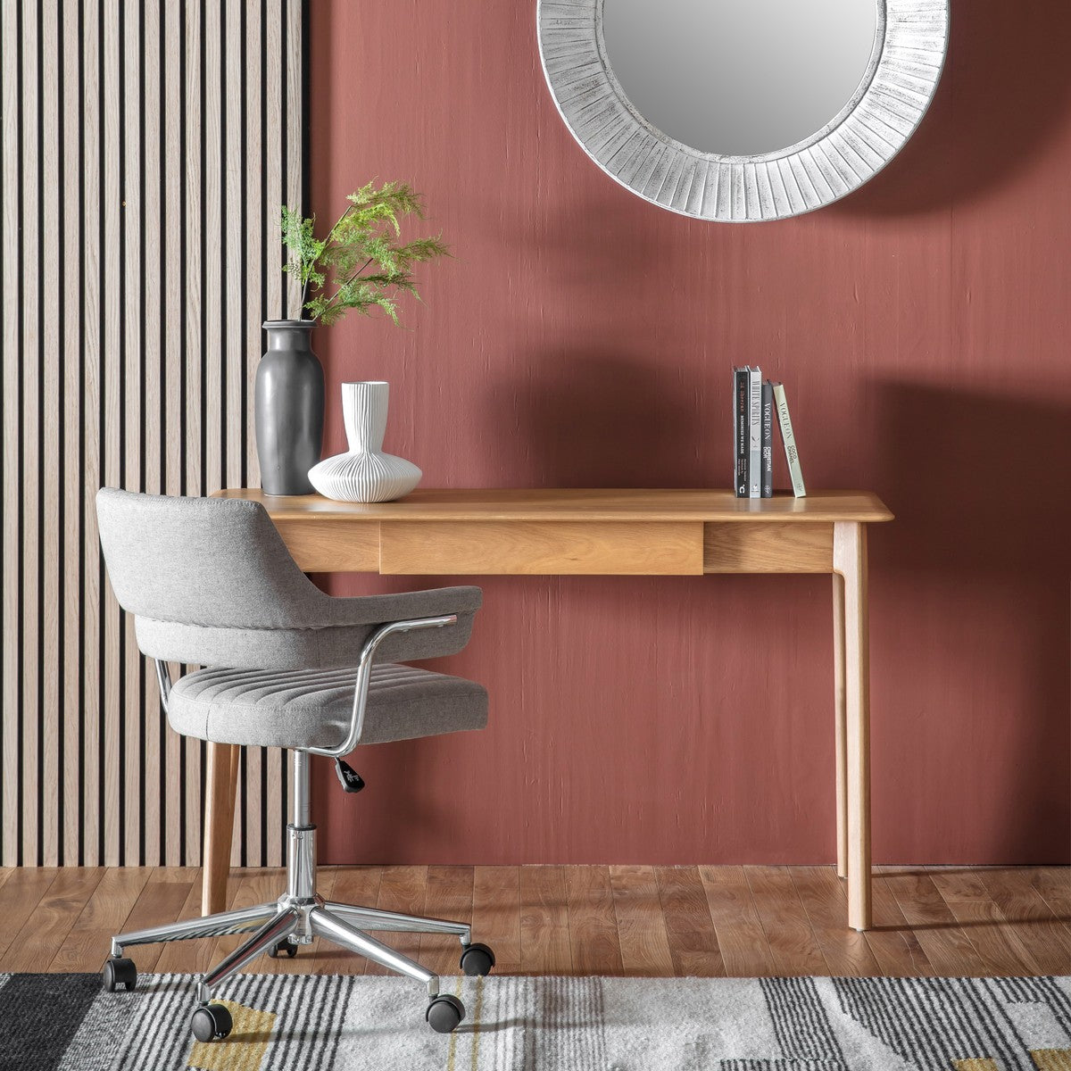Picasso Desk Oak lifestyle