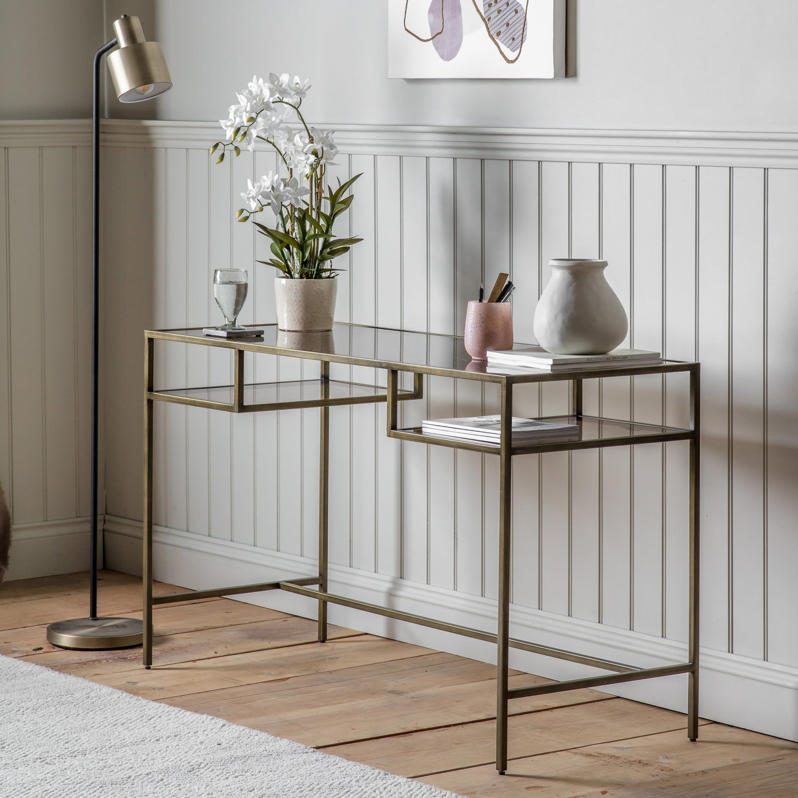 Ruskin Desk Bronze lifestyle