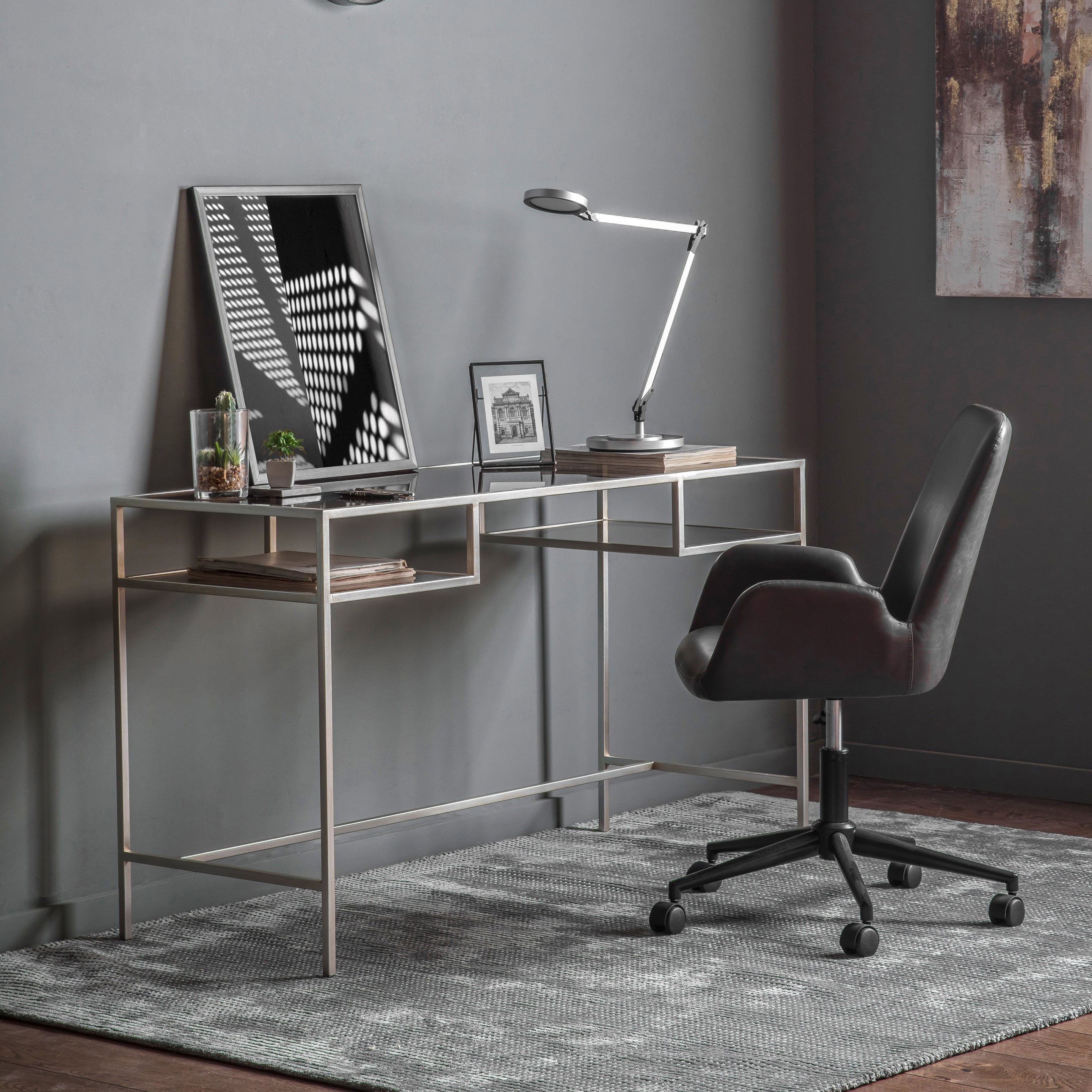 Ruskin Desk Silver lifestyle
