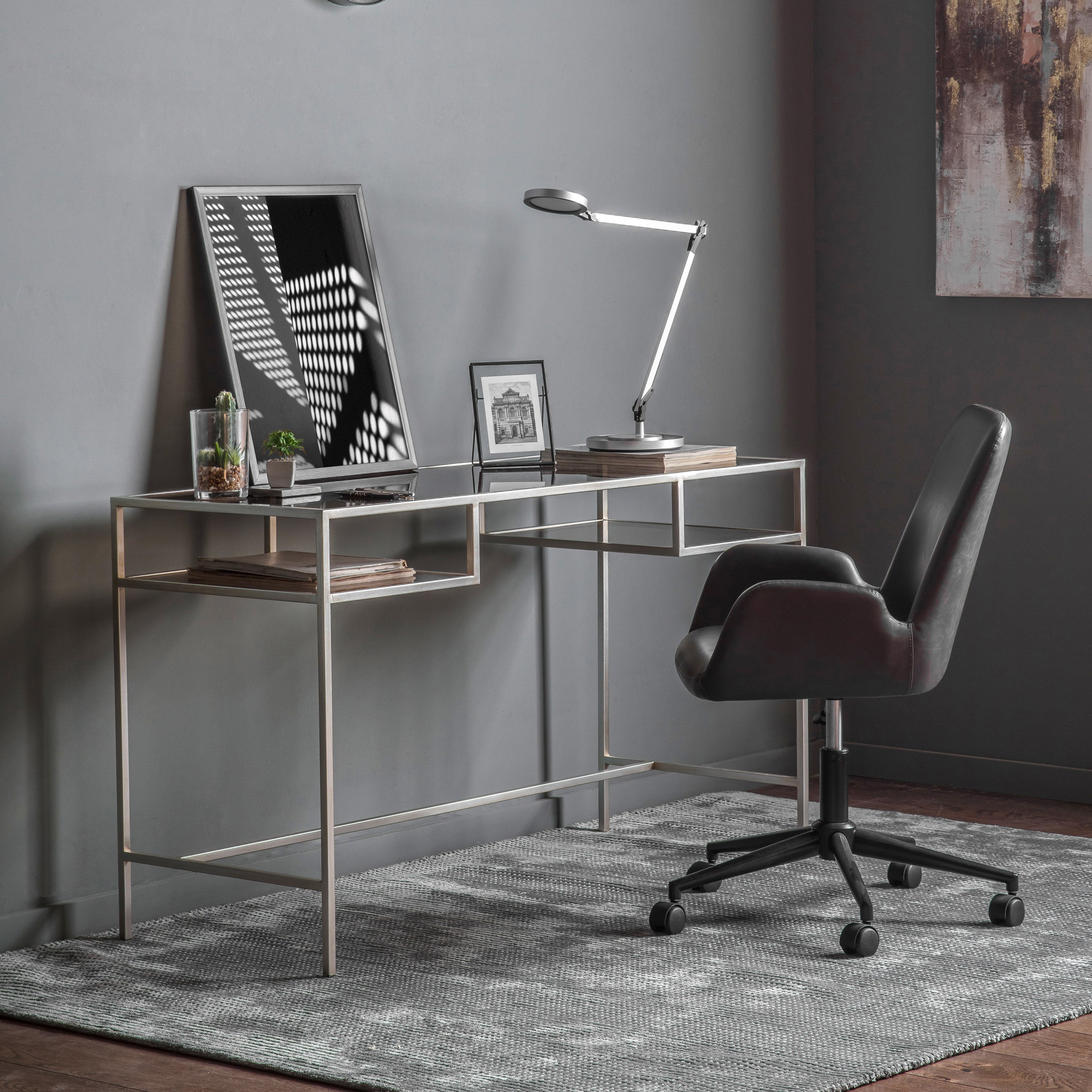 Ruskin Desk Silver lifestyle