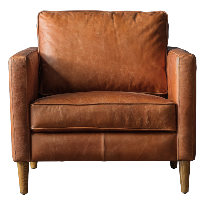 Lattice Armchair Brown