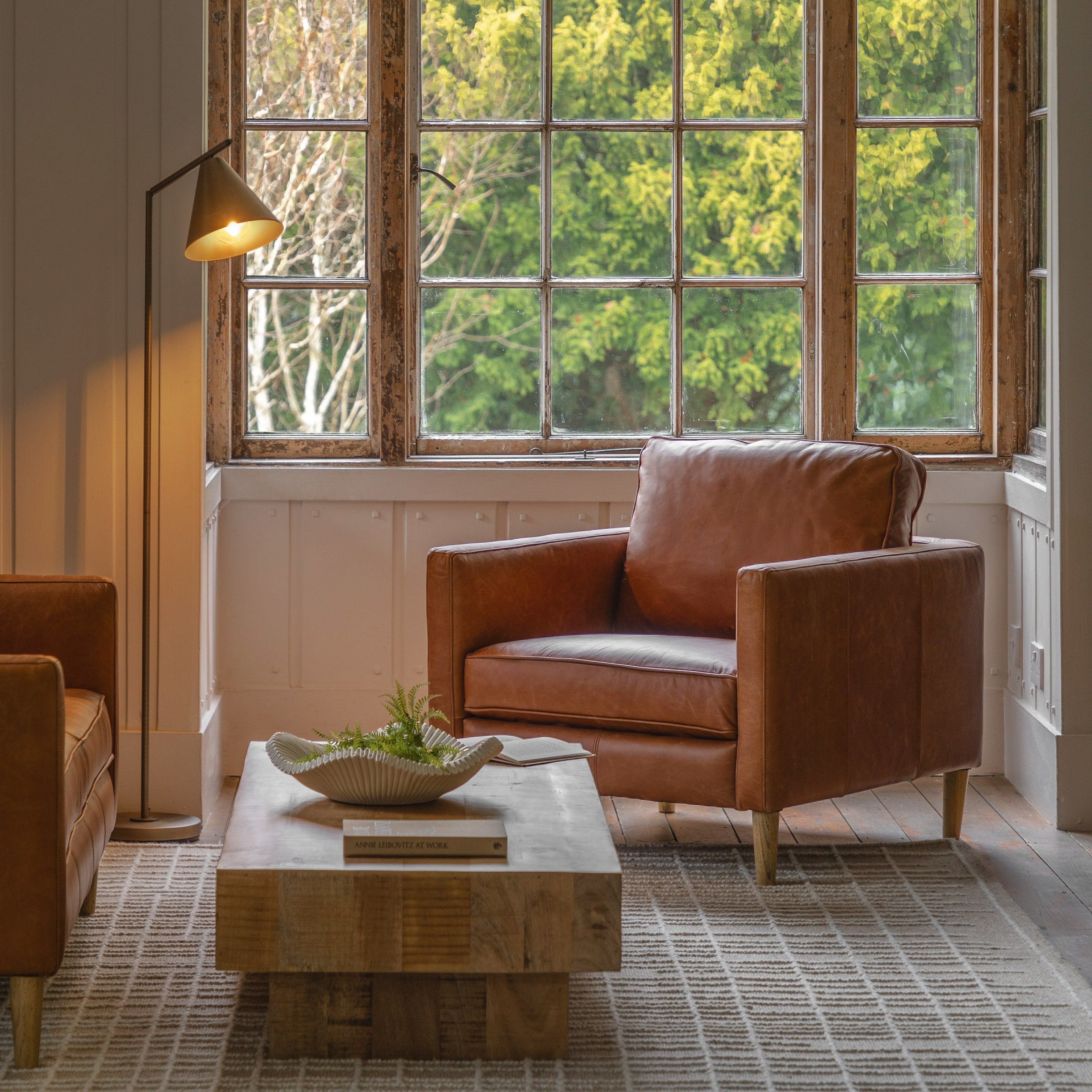 Lattice Armchair Brown lifestyle