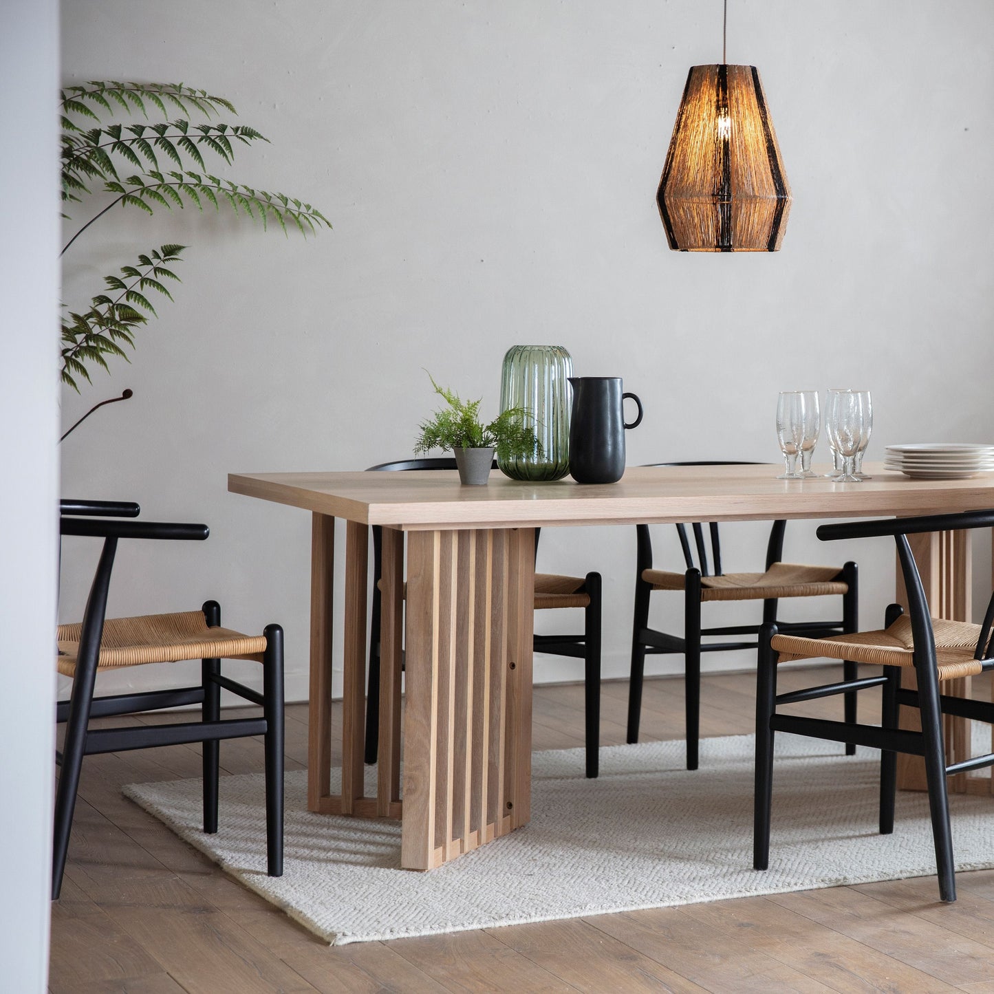 Okayama Dining Table - Size Options Gallery Direct Homebound