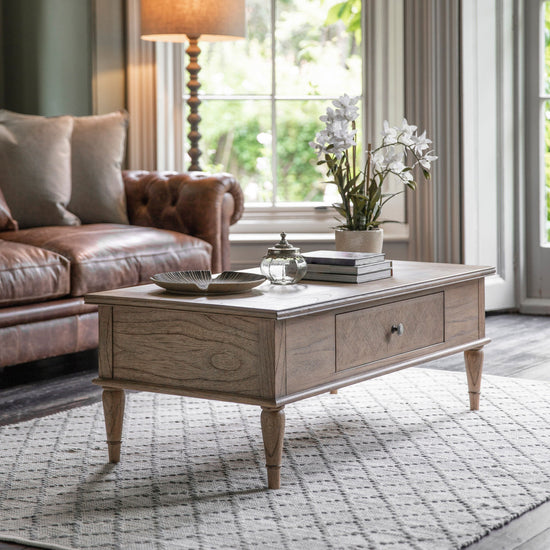 Mustique Push Drawer Coffee Table Gallery Direct Homebound