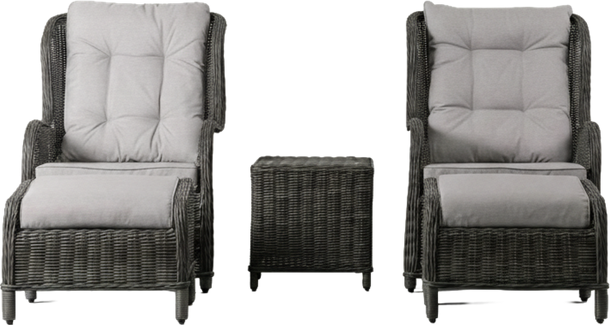 Santorini Outdoor Lounge Set Grey
