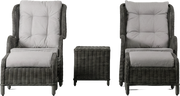 Santorini Outdoor Lounge Set Grey