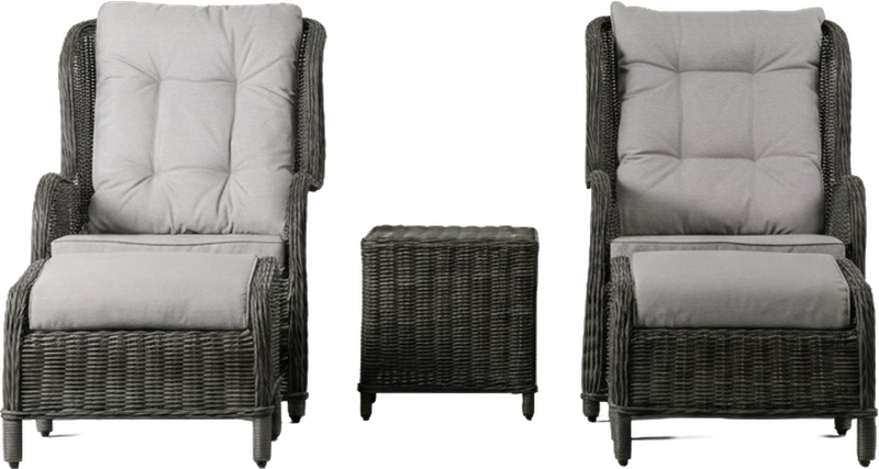 Santorini Outdoor Lounge Set Grey