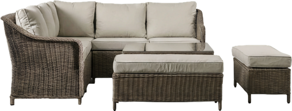 Tuscan Square Outdoor Dining Set Natural